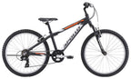 Apollo Cougar Boys 24" Mountain Bike - Matte Black/Silver/Orange