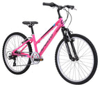 Apollo Paris Girls 24" Mountain Bike - Gloss Pink/Black/Blue