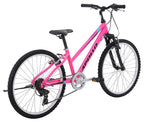Apollo Paris Girls 24" Mountain Bike - Gloss Pink/Black/Blue