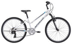 Apollo Paris Girls 24" Mountain Bike - Gloss White/Charcoal/Turquoise