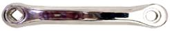 Alloy LH Crank Arm - 170mm - High Polished Silver