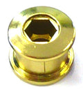 Single Speed Chainring Bolts - Steel - Gold (Bag of 5)