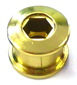 Single Speed Chainring Bolts - Steel - Gold (Bag of 5)