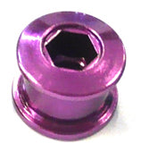 Single Speed Chainring Bolts - Steel - Purple (Bag of 5)