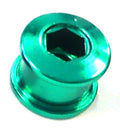Single Speed Chainring Bolts - Steel - Green (Bag of 5)