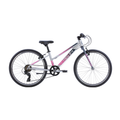 Neo+ 24 7 Speed Girls 24" Bike - Brushed Alloy/Charcoal