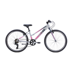 Neo+ 24 7 Speed Girls 24" Bike - Brushed Alloy/Charcoal