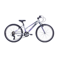 Neo+ 24 7 Speed Girls 24" Bike - Brushed Alloy/Charcoal/Lavender