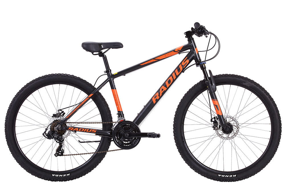 Radius Targa 30 Recreational Mountain Bike - Matte Black/Orange