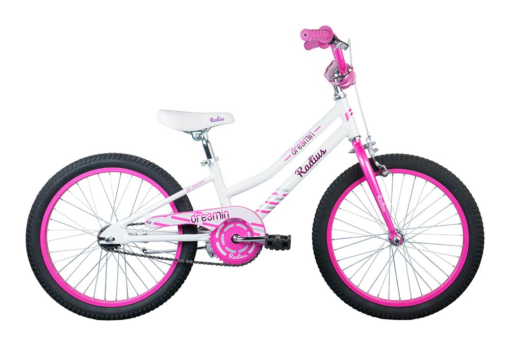 Radius Dreamin AL Girls 20" Bike - Pearl White/Pink
