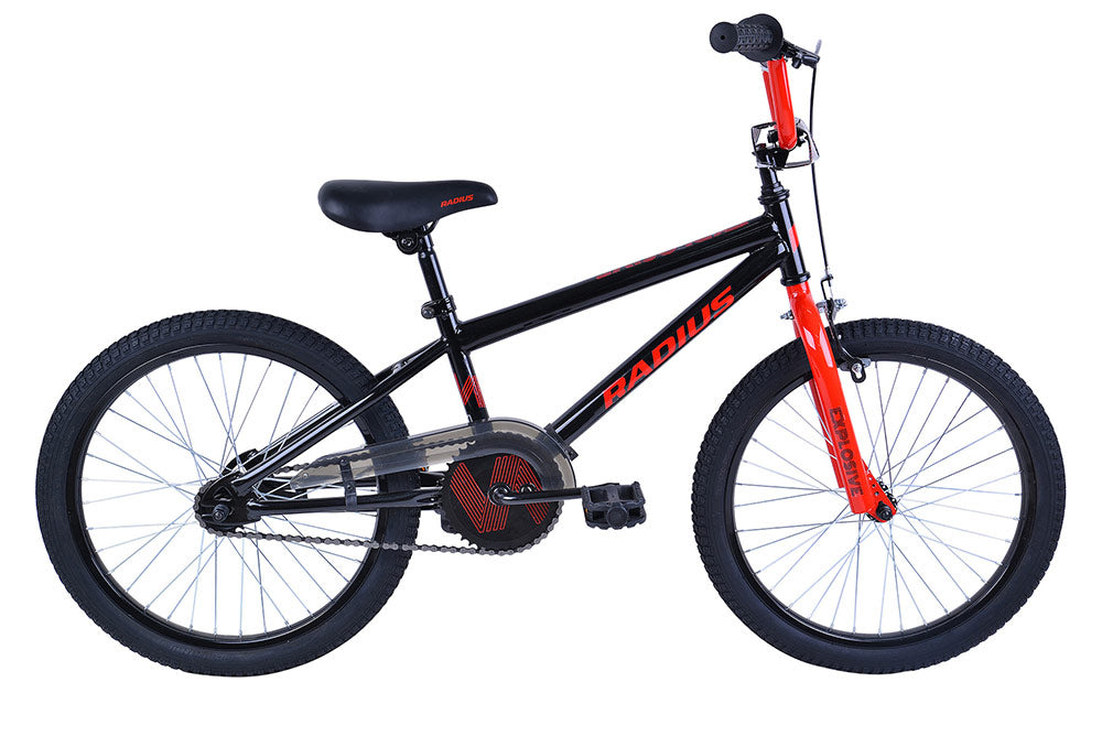 Radius Explosive Boys 20" Bike - Gloss Black/Red