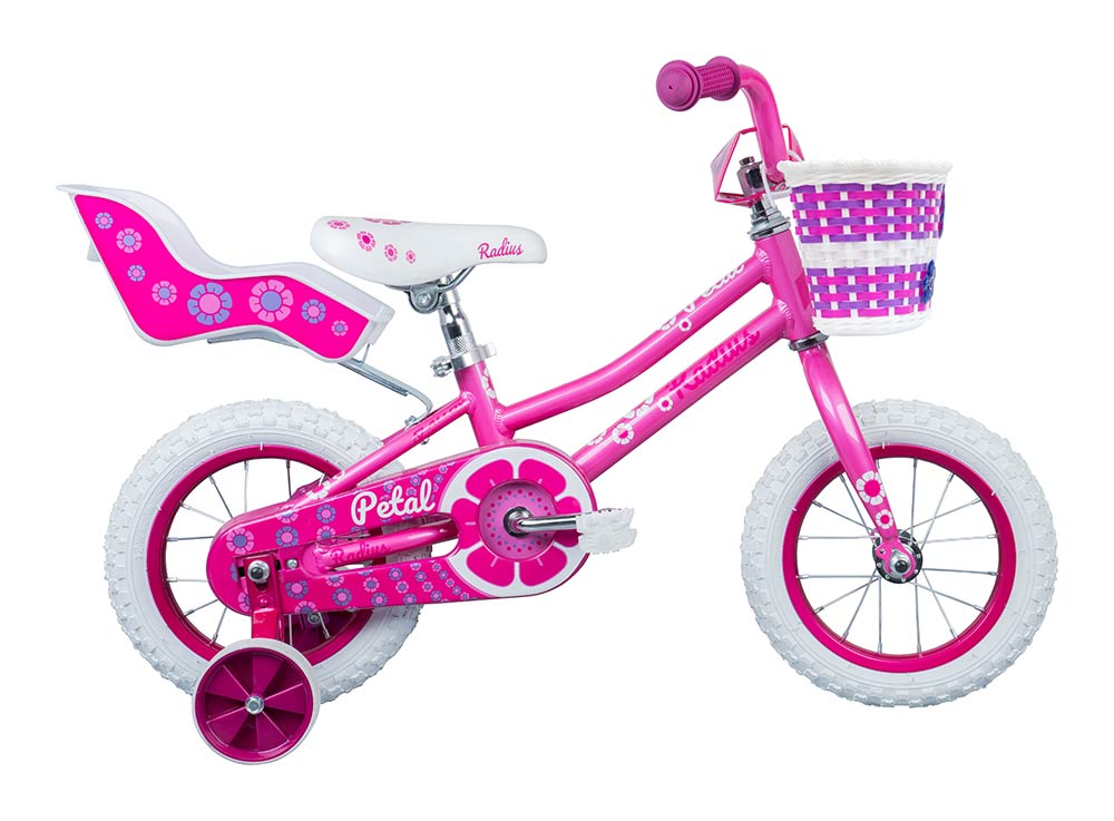 Radius Petal Girls 12" Bike - Gloss Pink/Dark Pink