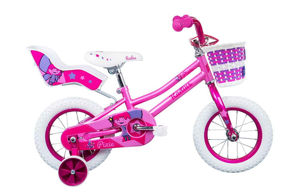 Radius Pixie Girls 12" Bike - Gloss Pink/Dark Pink
