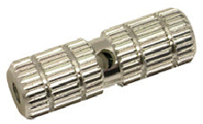 Alloy Foot Pegs - 3/8" X 24/26T Axle - 25 X 100mm Threaded - Silver