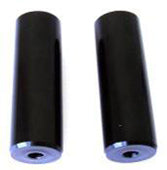Steel Foot Pegs - Black - Pair (Suits 10mm Axles)