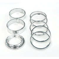 Spacer Set - Alloy - 12T Lock Ring - Silver