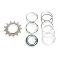 Conversion Kit - Single Speed - Flanged Chromo Sprocket - 13T Lock Ring + 7 Alloy Spacers