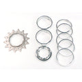 Conversion Kit - Single Speed - Flanged Chromo Sprocket - 14T Lock Ring + 7 Alloy Spacers