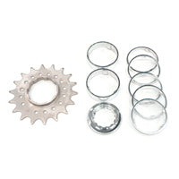 Conversion Kit - Single Speed - Flanged Chromo Sprocket - 18T Lock Ring + 7 Alloy Spacers