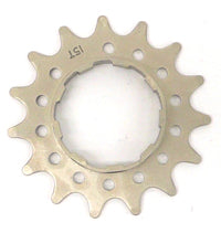 Cog For Cassette Hub - Chromoly - 15T - 3/32 - Silver