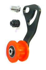 Chain Tensioner - Single Speed - Alloy - Black/Red (Suits Nutted & Q/R Axles)