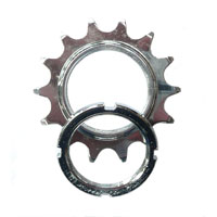 Fixed Cog - Screw On - Cro - Mo - 1/8 X 14T - Silver