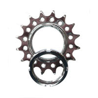 Fixed Cog - Screw On - Cro - Mo - 1/8 X 16T - Silver