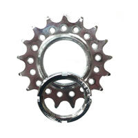 Fixed Cog - Screw On - Cro - Mo - 1/8 X 17T - Silver