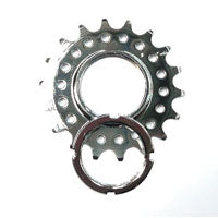 Fixed Cog - Screw On - Cro - Mo - 1/8 X 18T - Silver