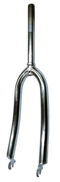 24" Fork With 1" Threaded Steerer Tube - Chrome