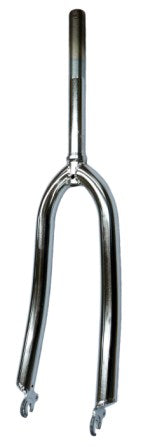24" Fork With 1" Threaded Steerer Tube - Chrome