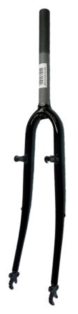 Fork 700C - Threaded 100mm (OD 25.4mm x ID 22.2mm) - With Pivots - Steel - Black