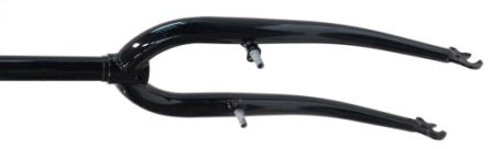 Fork 26 - Threaded 100mm - 1" (Id22.2mm - Stem 230mm) With Pivots. Black