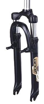 Zoom Suspension Fork - 20" 1 1/8" Threadless - 50mm Travel - Alloy Crown - Black