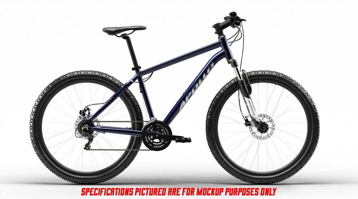 Apollo Aspire 20 Mountain Bike - Gloss Navy Blue/Silver
