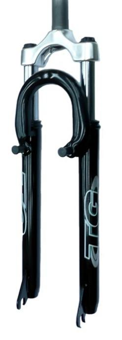 Suspension Fork 26" - Threaded 100mm - 1 1/8" - V Brake - Black