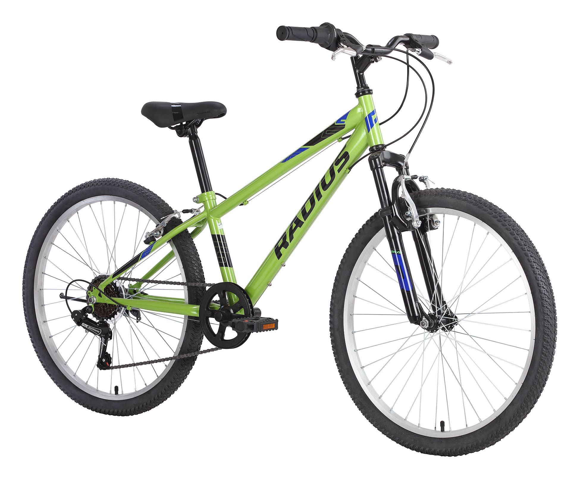 Radius Leopard 24" Boys Mountain Bike - Lime/Green