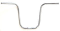 Handlebar 25.4mm - 66cm Wide - 300mm Rise - 110mm Sweep - Hi-Rise - Steel Cp Silver