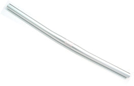 Handlebar 25.4mm - 56cm Wide - Almost Straight - Alloy Silver
