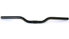 Handlebar 25.4mm - 60cm Wide - 30mm Rise - Steel Black