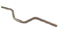 Handlebar 25.4mm - 63cm Wide - 90mm Rise - Alloy Silver