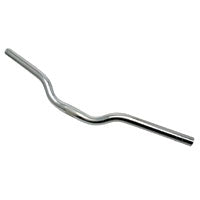 Handlebar 25.4mm - 62cm Wide - 30mm Rise - Alloy Silver