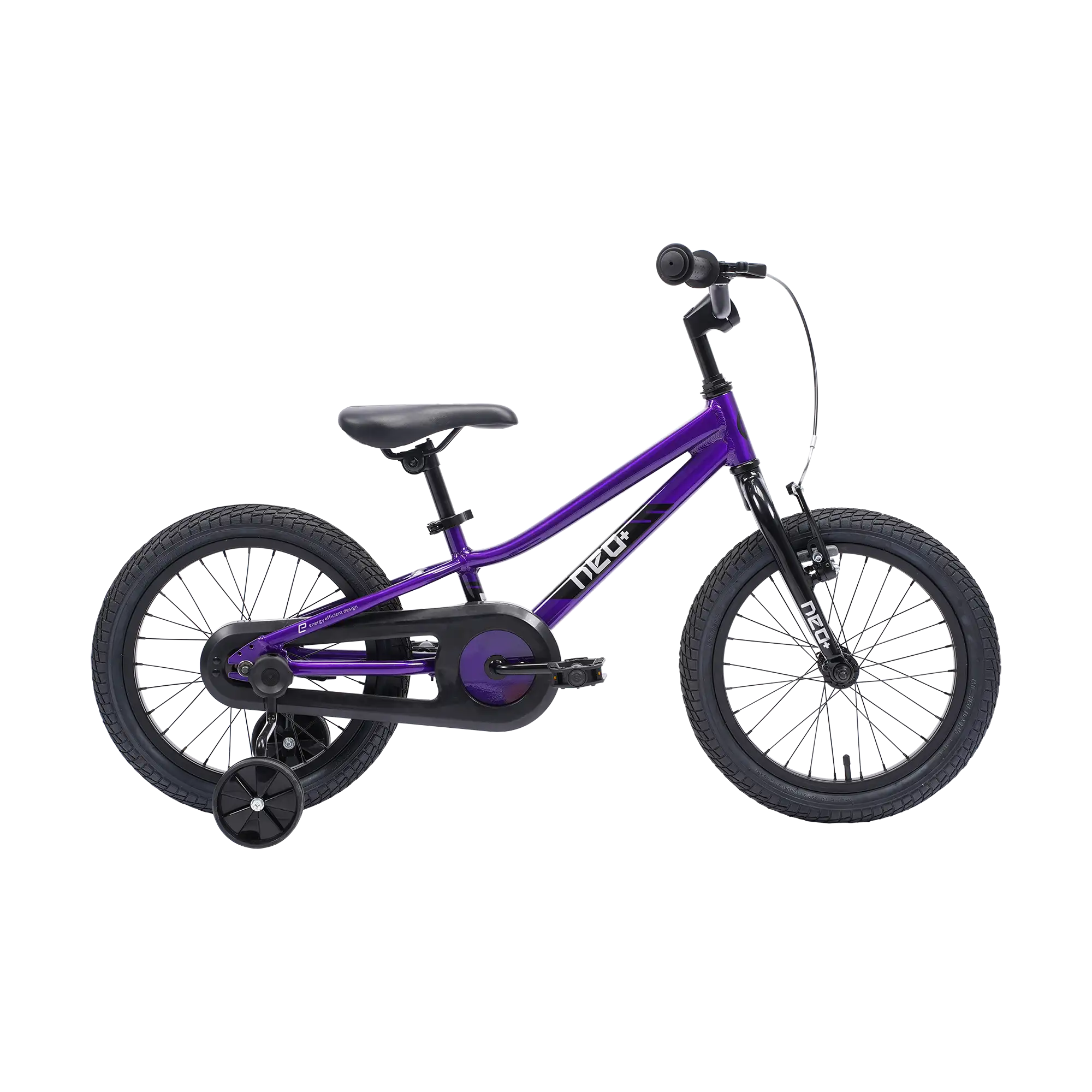 Neo+ 16 Girls 16" Bike - Chrome Purple