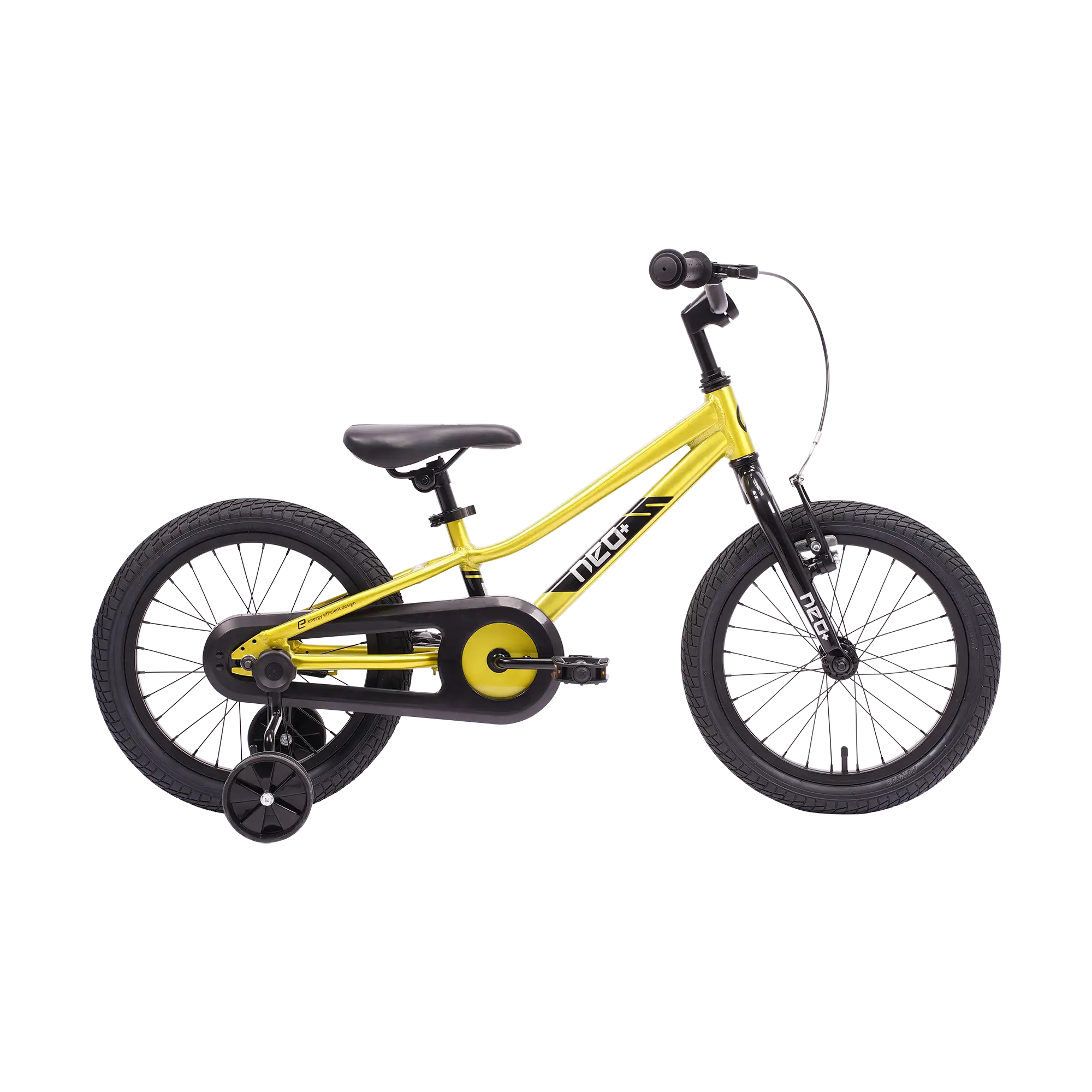 Neo+ 16 Boys 16" Bike - Chrome Lime Green