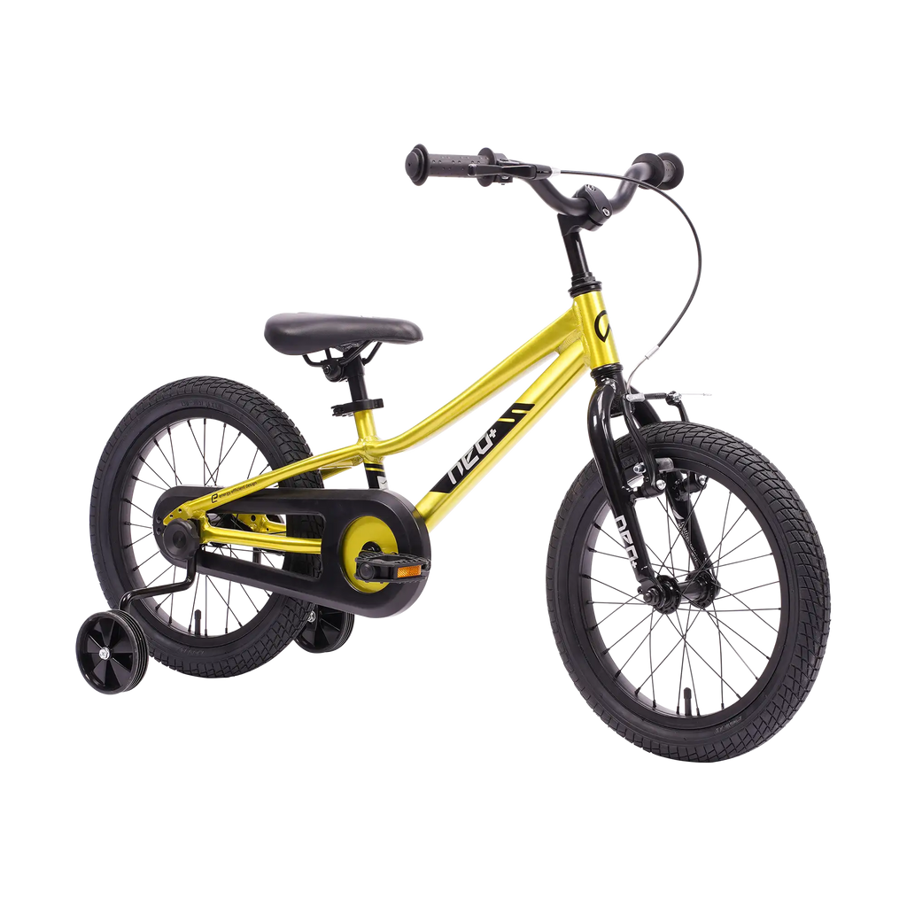 Neo+ 16 Boys 16" Bike - Chrome Lime Green