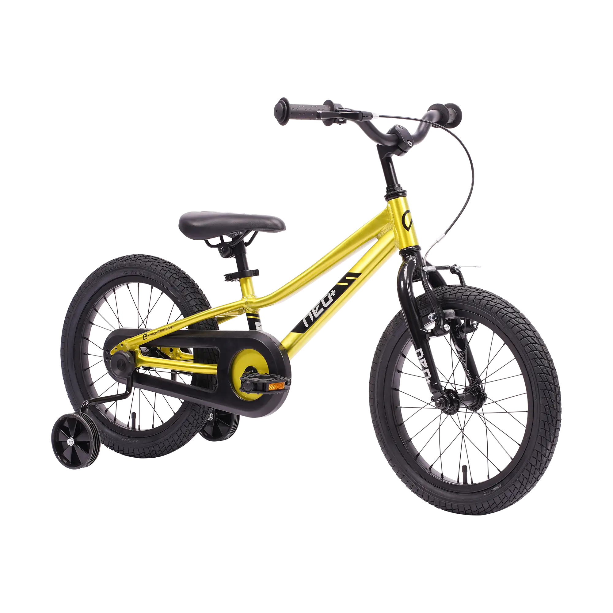 Neo+ 16 Boys 16" Bike - Chrome Lime Green