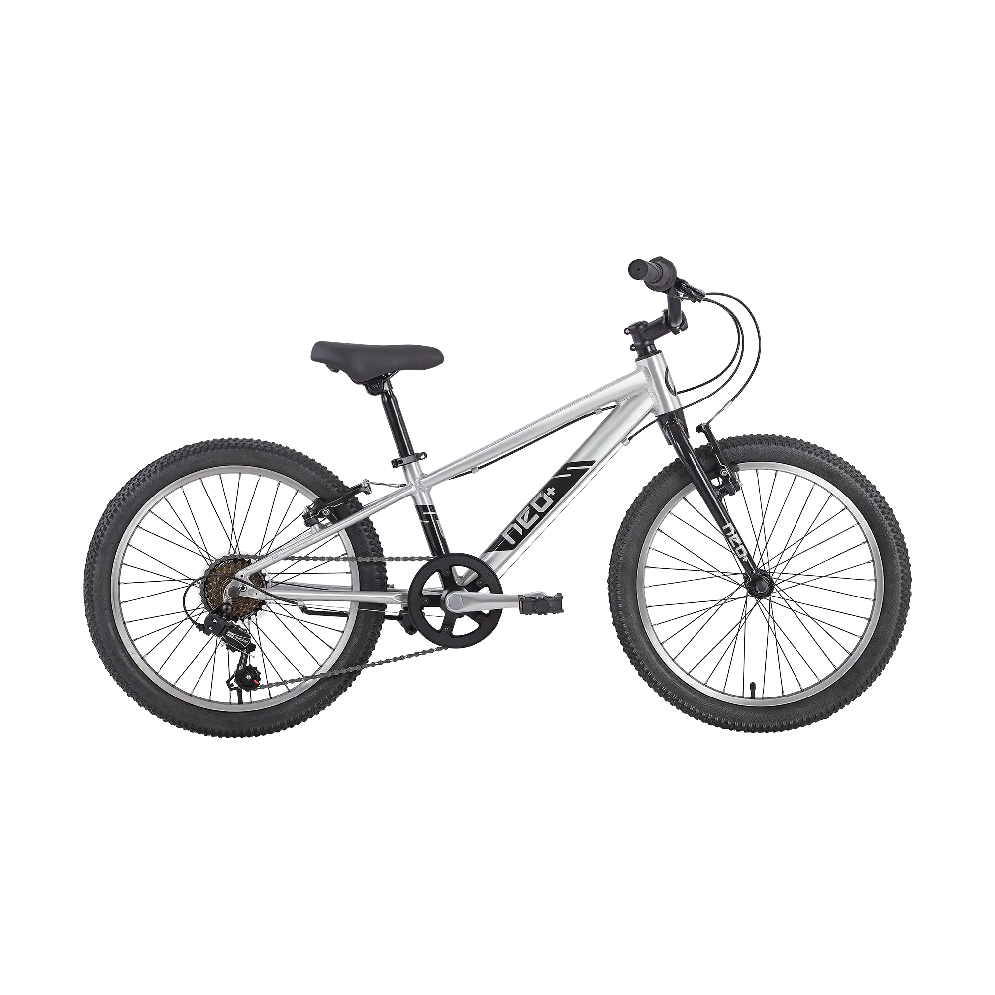 Neo+ 20 Boys 6 Speed 20" Bike - Brushed Alloy