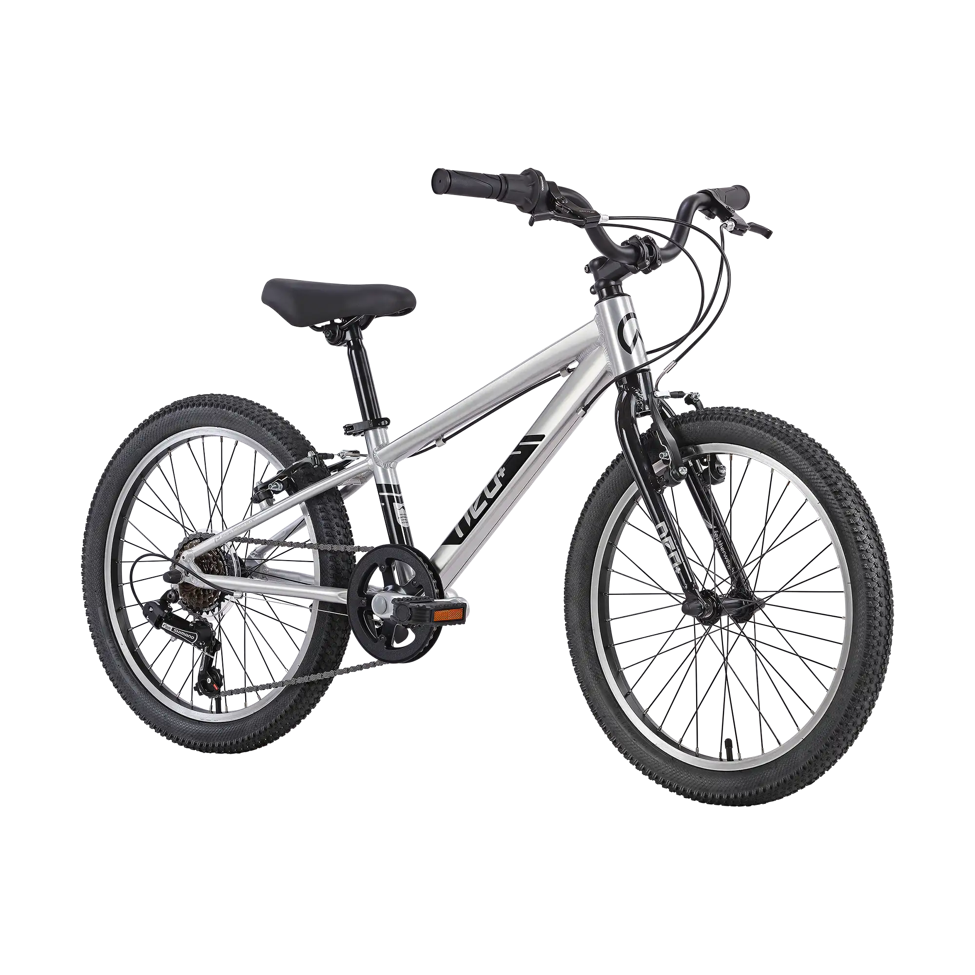 Neo+ 20 Boys 6 Speed 20" Bike - Brushed Alloy
