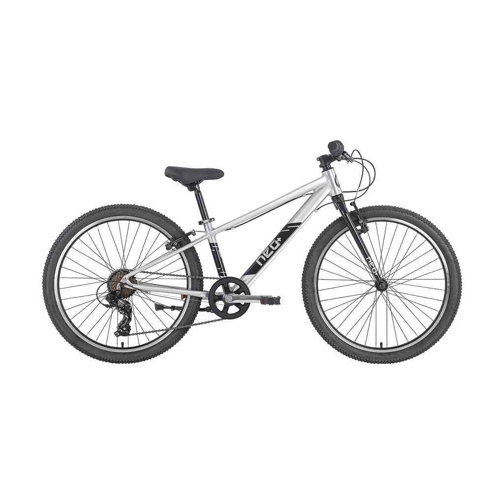 Neo+ 24 7 Speed Boys 24" Bike - Brushed Alloy