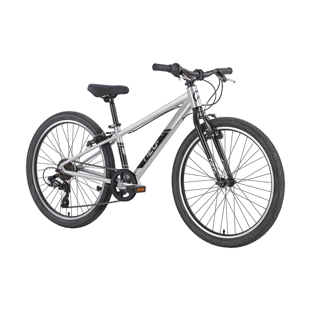 Neo+ 24 7 Speed Boys 24" Bike - Brushed Alloy